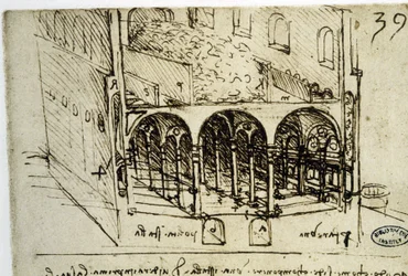 Urbanisme : plan architectural (39) par Léonard de Vinci (Leonardo da Vinci) - Bibliothèque de l