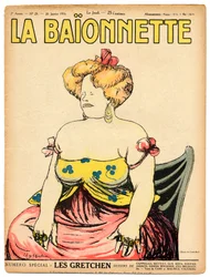 Couverture de "La Baionnette", satirique en couleurs