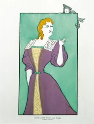 Marie-Louise Marsy dans "Tartuffe", caricature