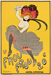 Affiche publicitaire pour le journal français «Le Frou Frou», 1899