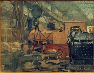 Dans un atelier de montage de chaudières