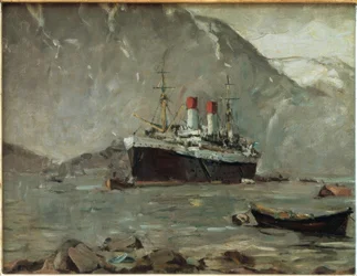 Paquebot de la Hamburg-Süd dans un fjord norvégien