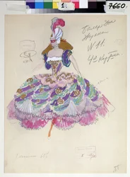 Costume pour "Don Giovanni" de Wolfgang Amadeus Mozart, 1914