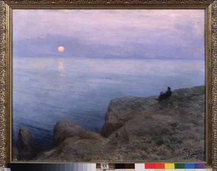 Le poète Alexandre Pouchkine sur le rivage