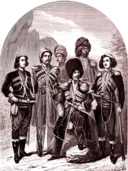 Le Transcaucase et la Géorgie. Russie en 1865 (gravure)