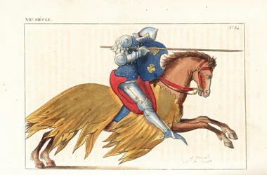 Cavalerie anglaise chargeant avec lance