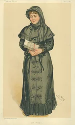 Mme Georgina Weldon, Mme Weldon, 3 mai 1884, caricature de Vanity Fair