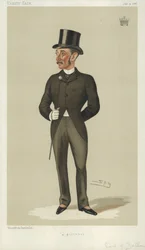 Le comte de Zetland, un gentleman, 31 juillet 1886, caricature de Vanity Fair