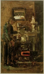 Femme au fourneau
