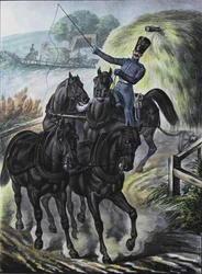 Soldat de la brigade du train de ravitaillement des gardes, 1829