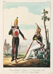 Sous-officier et soldat du régiment de la garde Pavlovsky, 1830-1840s