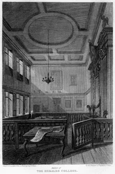 Intérieur du Collège des Hérauts, Londres, 1815