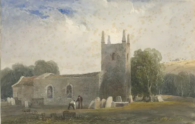 Église de Butterton : aquarelle, nd [c1830-1840]