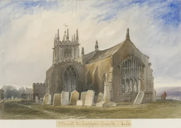 Église de Leek: aquarelle, nd [c1830-1840]
