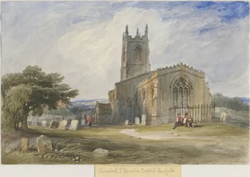 Église de Mayfield: aquarelle, nd [vers 1830-1840]