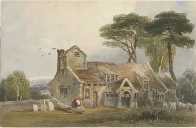 Église de Rushton Spencer : aquarelle