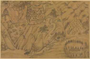 Habitation dans les montagnes du Longmian Sleeping Dragon, 1100s-1200s