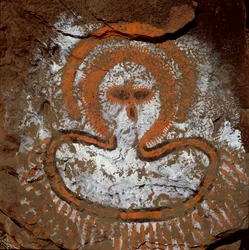 Représentation de Wandjina (peinture rupestre), Australie