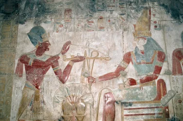 Égypte, Abydos, Temple du pharaon Séthi I, Chapelle d