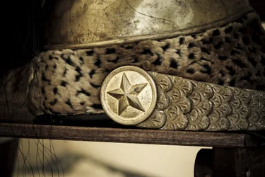 Reconstitution historique : Casque du 23ème Régiment de Dragons, armée française, Guerres napoléoniennes