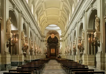 Italie, Région de Sicile, Palerme, cathédrale, intérieur, nef