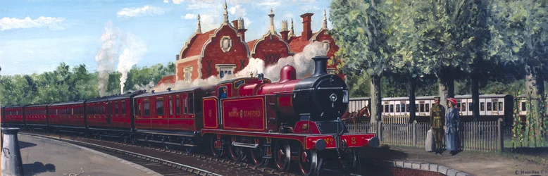 Train du North Staffordshire Railway entrant dans Stone Junction