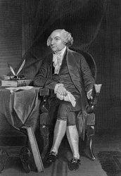 Portrait de John Adams (1735-1826), homme politique américain, 2e président des États-Unis de 1797 à 1801 et premier vice-président de 1789 à 1797, gravure