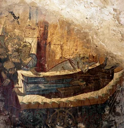 Restes de fresque dans l