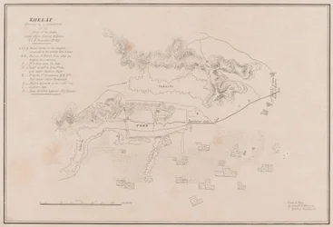 Croquis de la forteresse de Ghuznee. Pris d