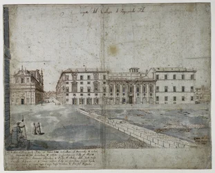 Dix-huit vues de Rome : Le Collegio di Propaganda Fide (recto)