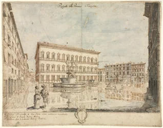 Dix-huit vues de Rome : La Piazza Farnese