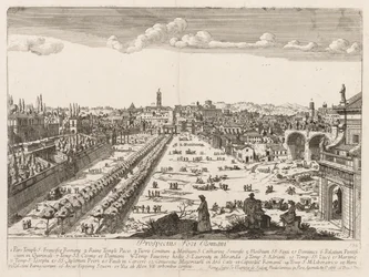 Foro Romano de "Prospectus Locurum Urbis Romae Insign[ium]"