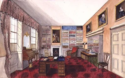 Le bureau de M. Cartwright à Aynhoe