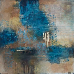 Textures abstraites bleu profond