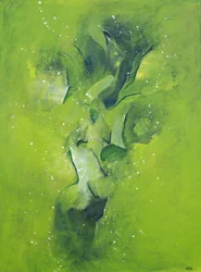 Abstrait vert éthéré