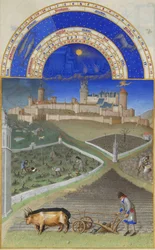 Mars, Les Très Riches Heures du duc de Berry, 1412-1416