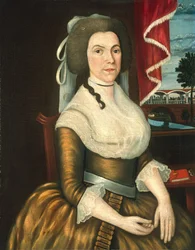 Mme Elizabeth Noyes Denison, vers 1790 (huile sur toile)