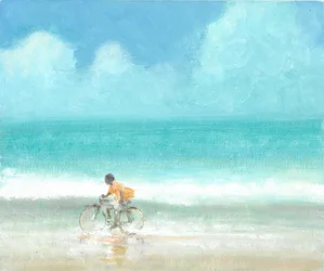 Garçon sur un vélo