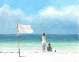 Garçons sur la plage, Kenya