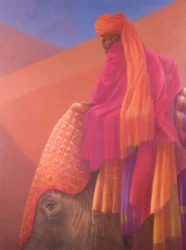 Cornac et éléphant