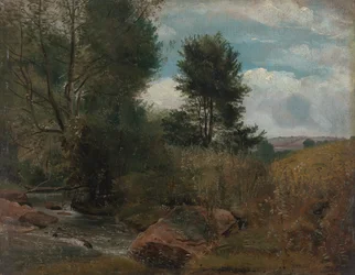 Vue sur la rivière Sid, près de Sidmouth