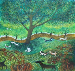 Dog Days, 2024 (acrylique sur lin)