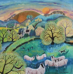 Moutons en pâturage