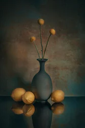 Nature morte rustique au citron
