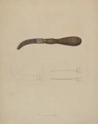 Fichier de cheville en bois, vers 1937