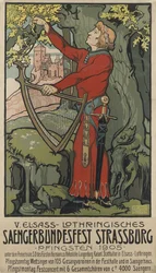 Festival des chanteurs de Saengerbundesfest à Strasbourg, 1905
