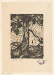 Paysage de collines avec village