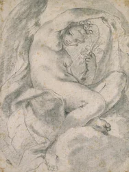 Une nymphe (Flora) parmi les nuages