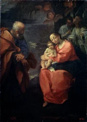 La Sainte Famille sous un palmier, Repos pendant la fuite en Égypte, fin du 16ème siècle