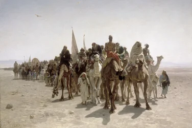 Pélerins allant à la Mecque